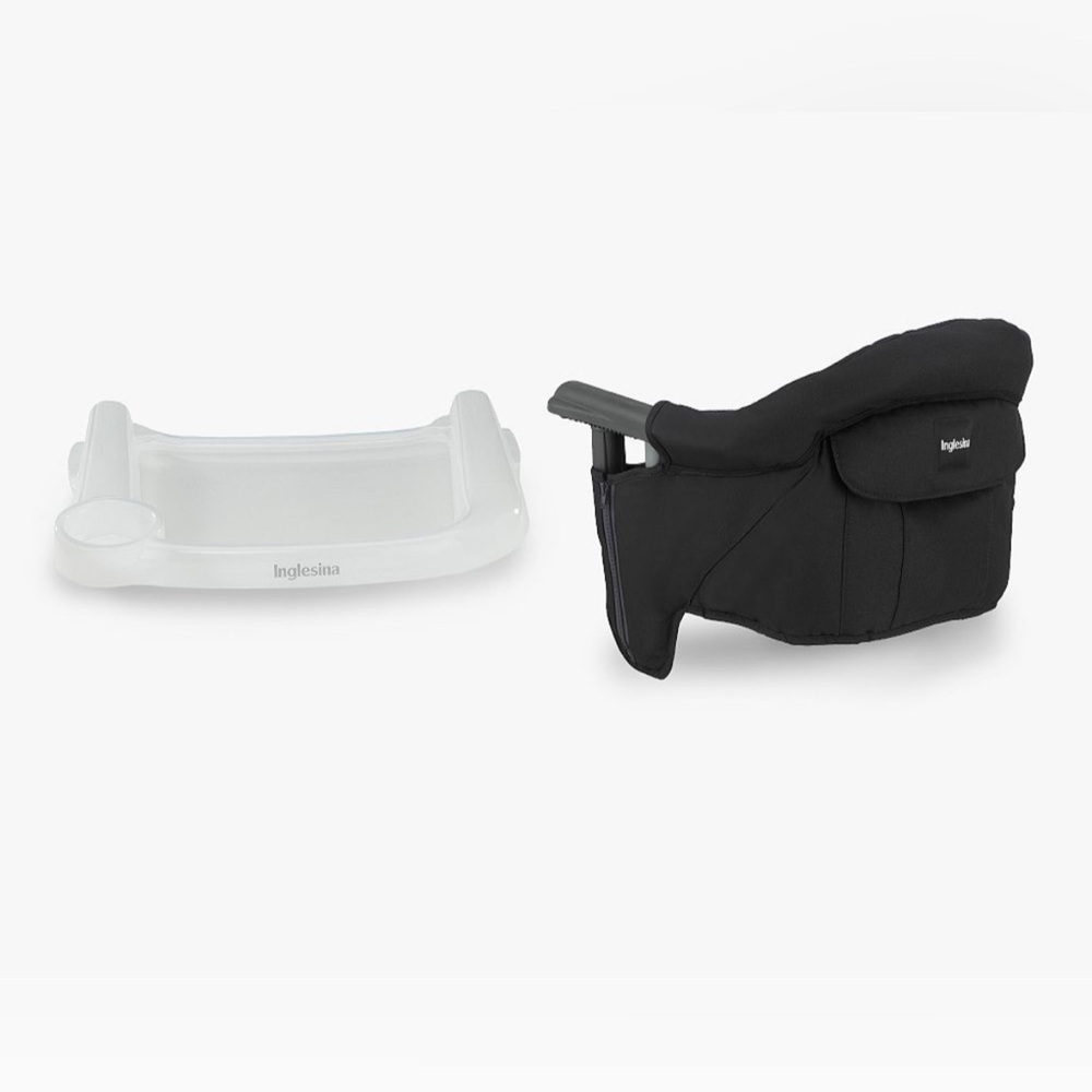 Inglesina Fast Table Chair & Tray, Baby/Toddler Portable High Chair, Navy